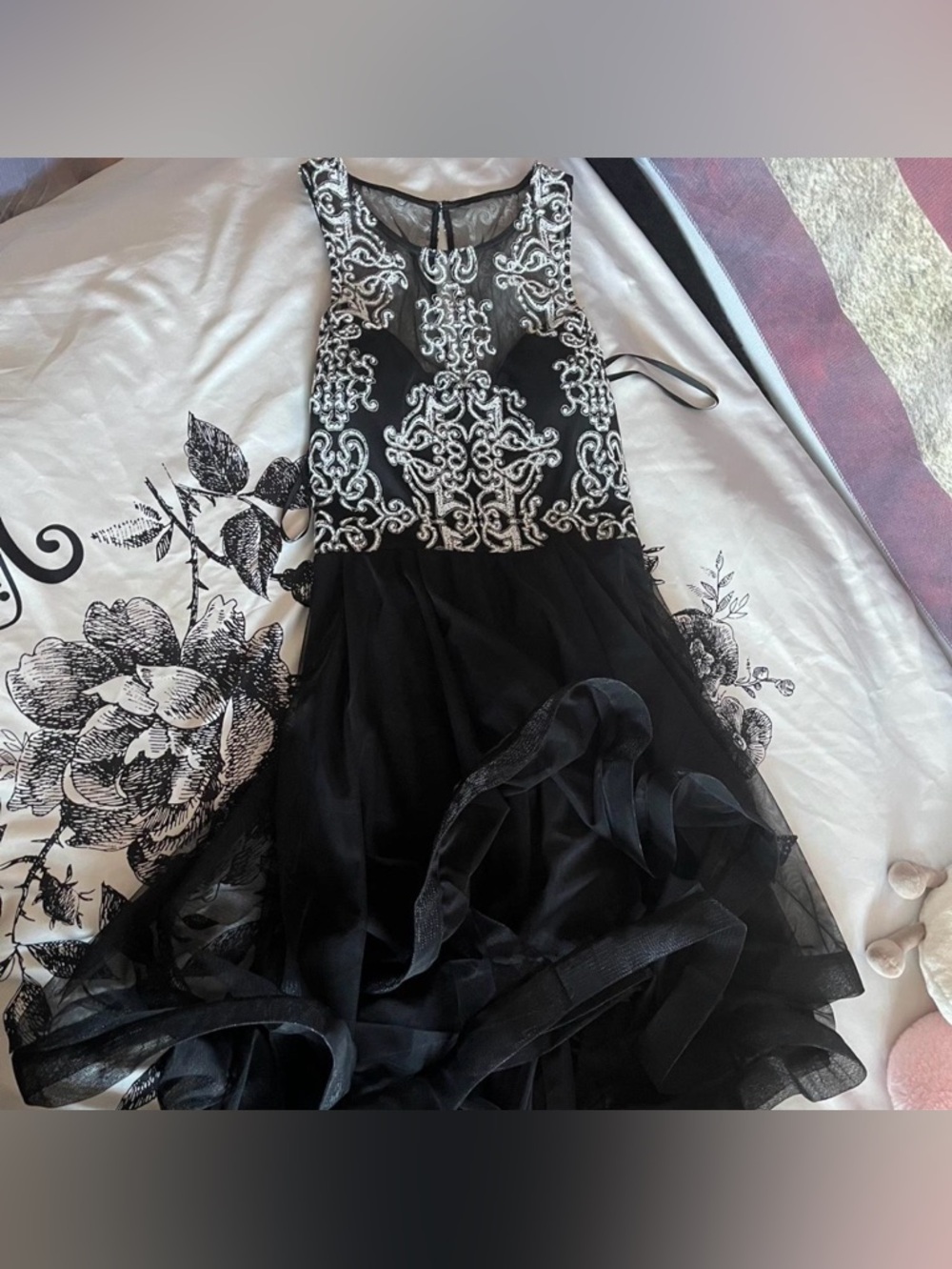 Speechless black high-low formal dress • goth prom